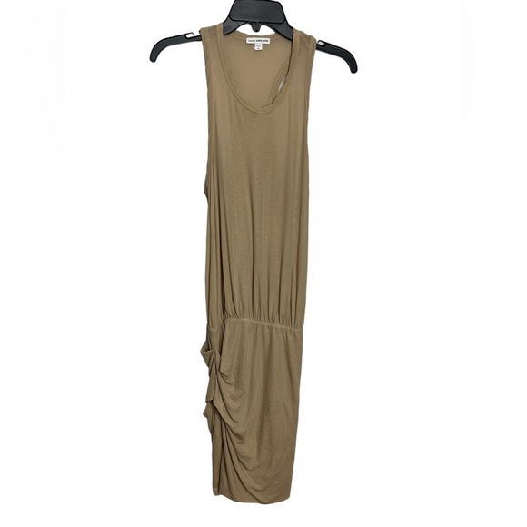 Standard James Perse Racerback Blouson Dress in Natural - Picture 4 of 8